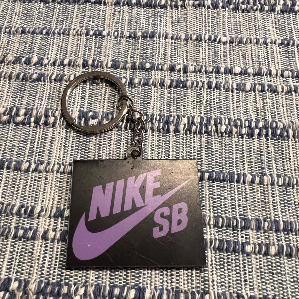 Nike SB Black and Lavender Keychain